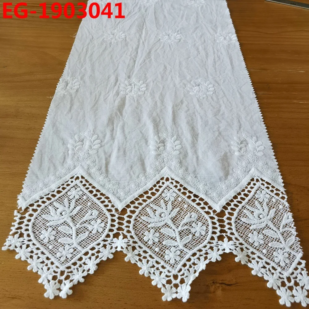 affinity design flowers floral custom pattern cotton hollow embroidery lace fabric for curtain
