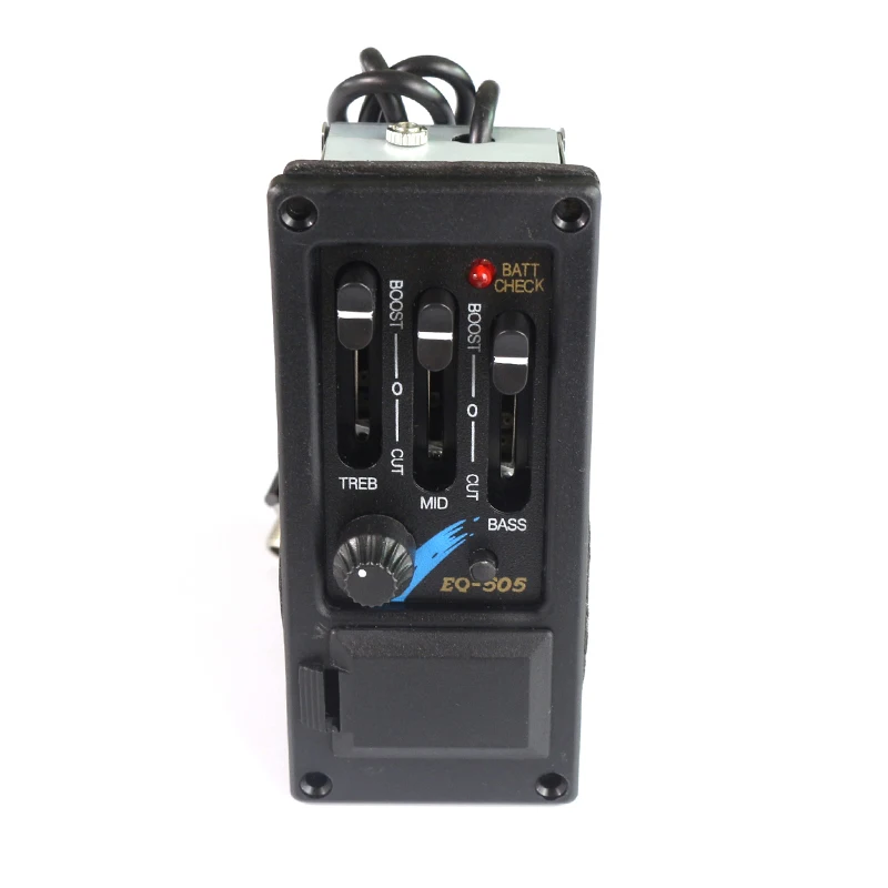 Amplifier Left Hand Pickup  3 Band Acoustic Guitar Preamp EQ-505