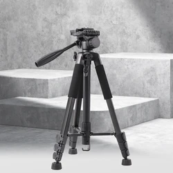 DM65 Black Lightweight Aluminum Alloy projector tripod stand travel Digital Camera Dslr Vlogging Professional Tripod Stand