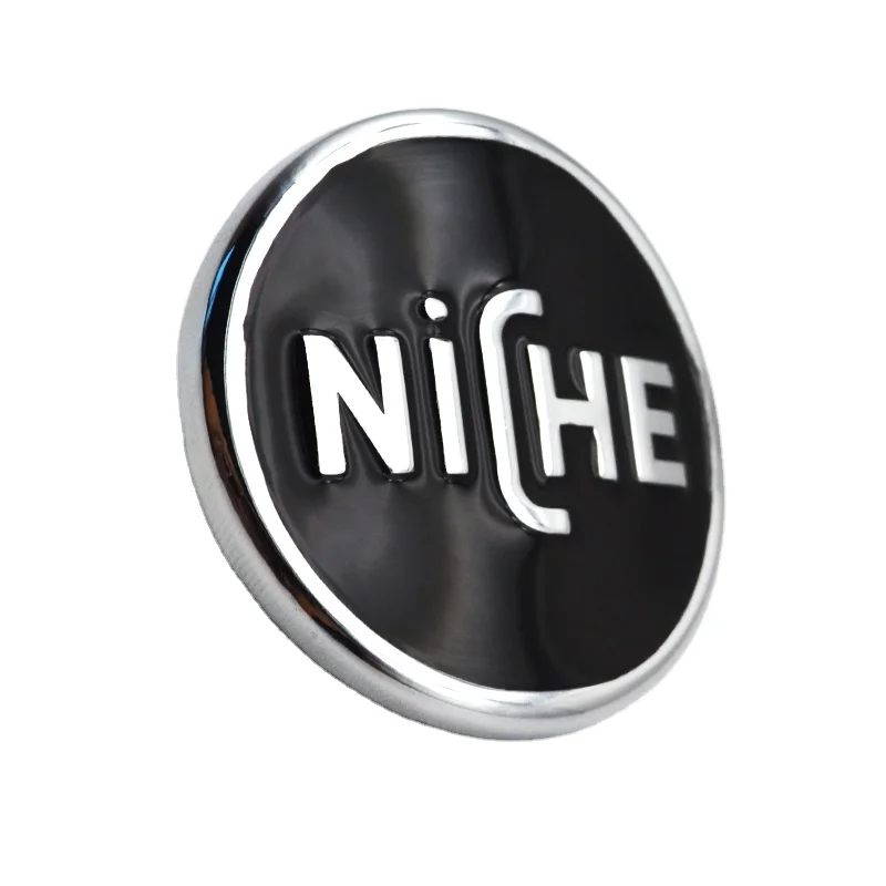 custom 2 mm thickness metal stickers with 3m adhesive