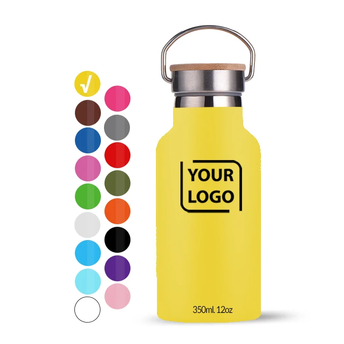 
Double Wall 350ml Vacuum Sealed Stainless Steel Termos Bottle Food Grade Custom Designed Water Bottle Insulated 