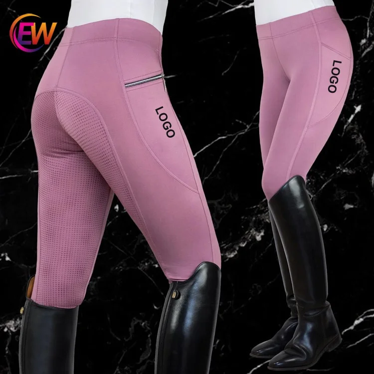 EW Fashion Equestrian Clothing Lady Breeches Zipped Horse Riding Pants