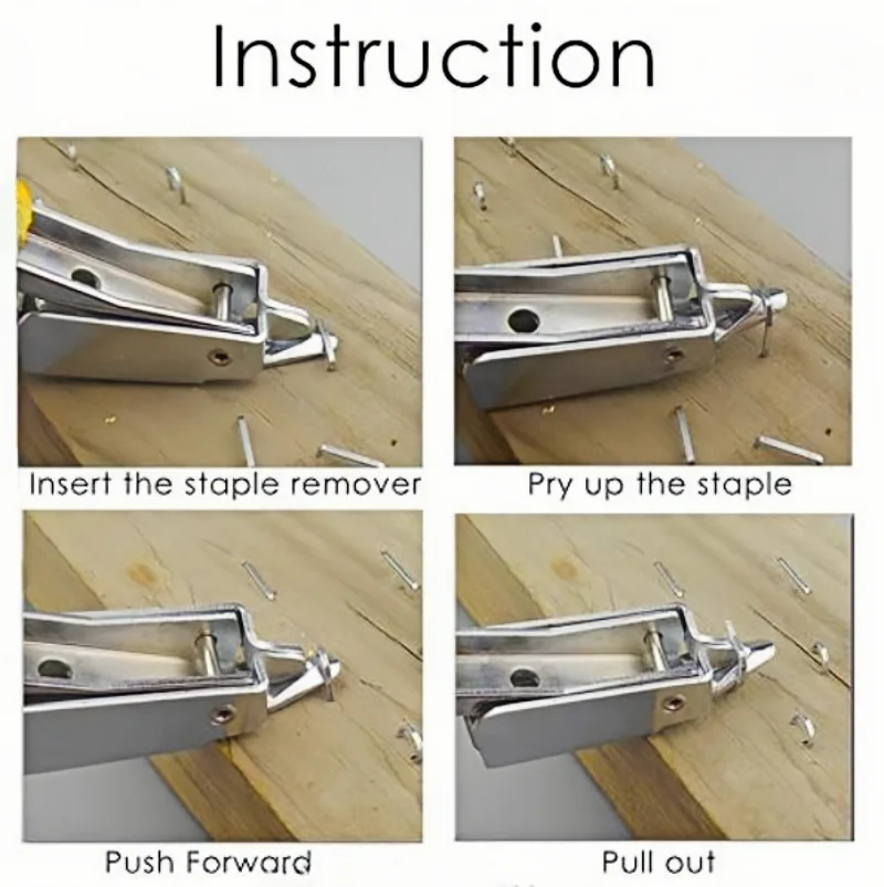 Staple Remover Heavy Duty Staple Puller Upholstery Tool Industrial Staple Remover for Furniture Floor Carpet Carton