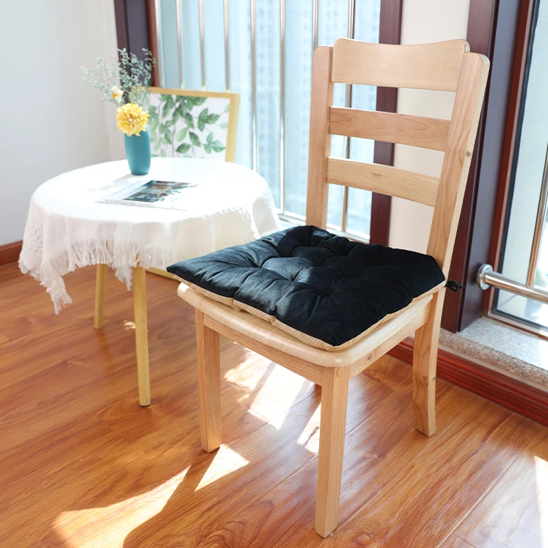 Striped chair cushion set chair cushion with filling supplier white chair cushions with ties 16 colors anti slip bottom