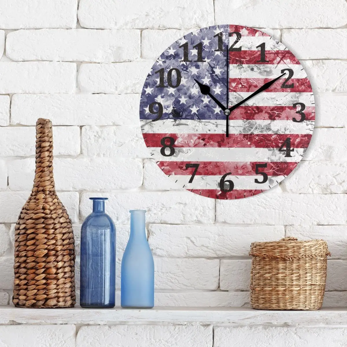 Home Gift House Decorative Big Kitchen Vintage Custom Wood Wall Clock