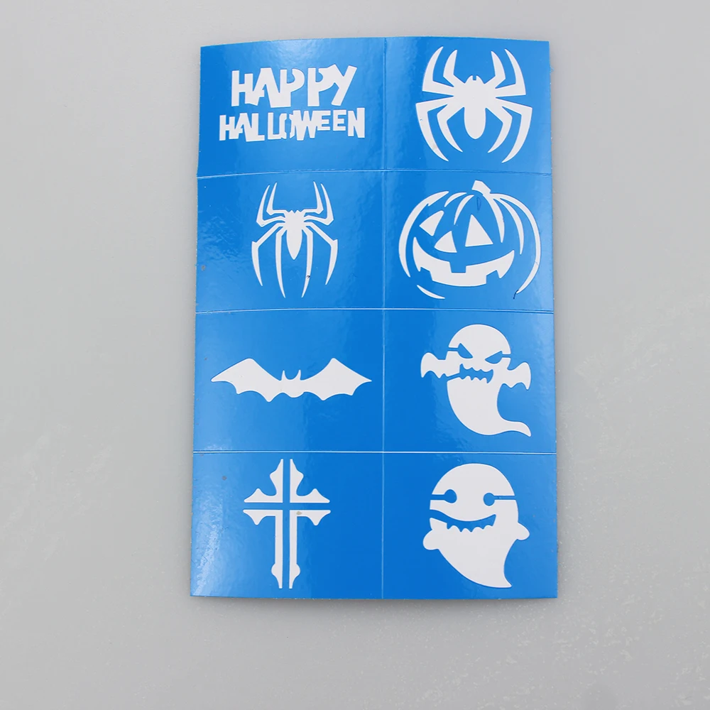 Golden Adhesive Stencils Reusable Body Tattoo and Face Paint Stencils