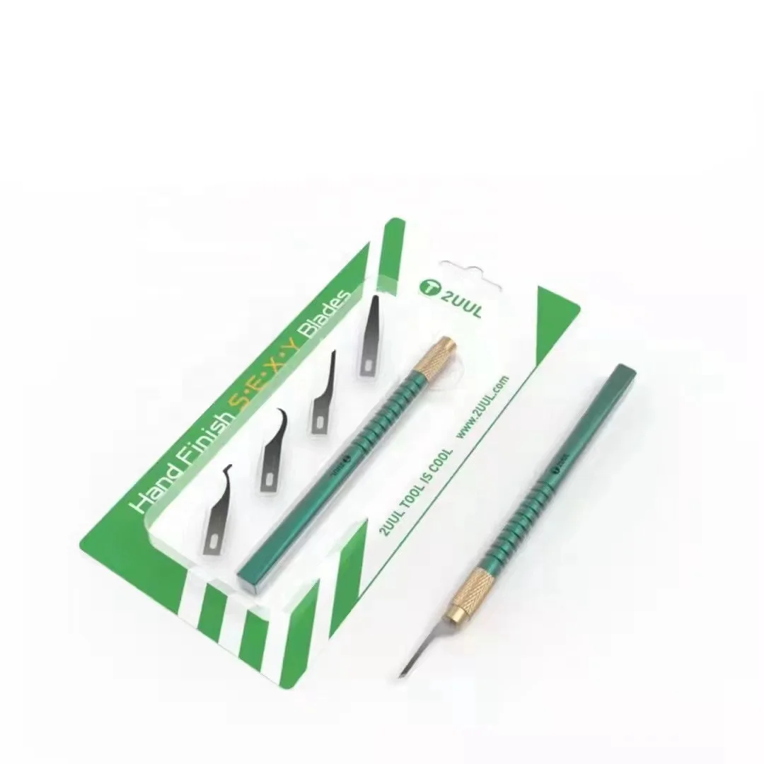 2UUL 4 In 1 Hand SEXY Blades CPU IC Chip Glue Remover Knife Motherboard PCB Underfill Clean Scraping Pry Tool