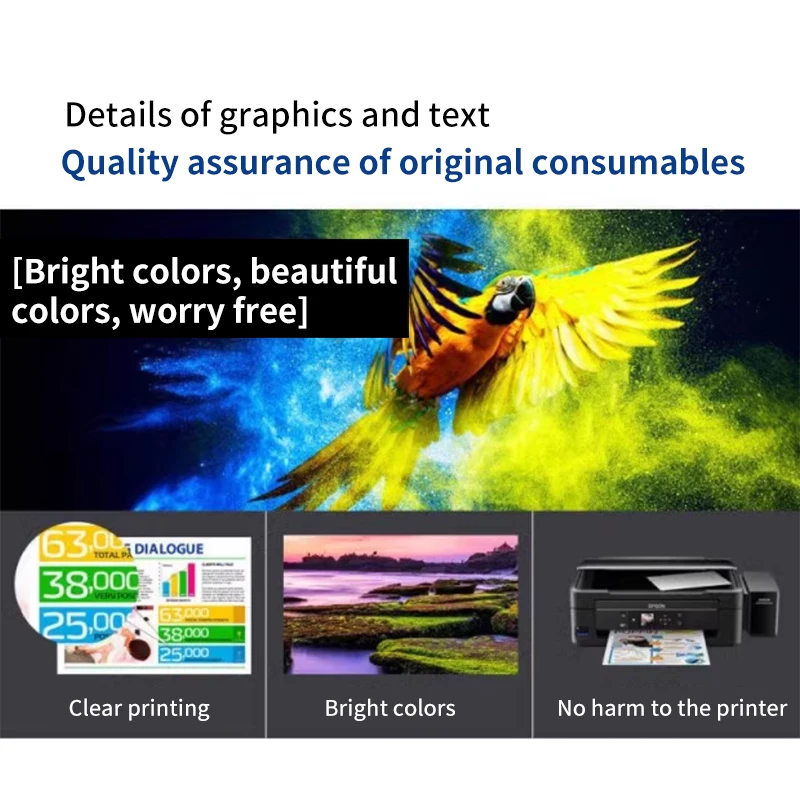 672 Color Bulk Water Based Bottle Tintas Refill Dye Ink For  L130