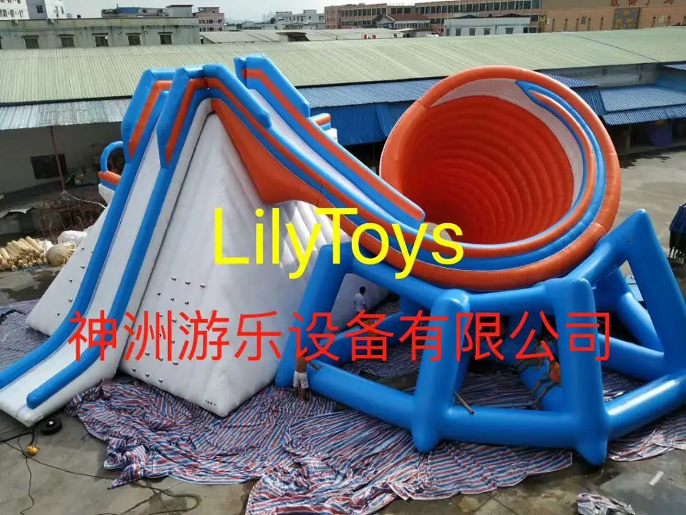 Надувная горка бегемота Lilytoys большая водная надувные игрушки для Водного парка