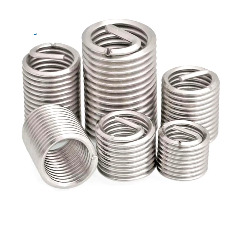 Stainless Steel Fasteners Wire Thread Insert For Plastic Threaded Round Tube Inserts