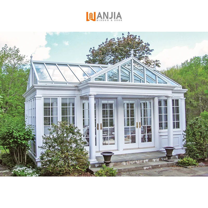Trade Assurance Warranty Patio Panoramic Four Seasons Room Glass Sunroom Conservatory Aluminum Sunroom Glass House Sunro