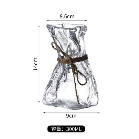 Creative Pleating Cocktail Glasses for Bar Glassware Wine Glass Restaurant Juice Coffee Cup Vase Ornaments