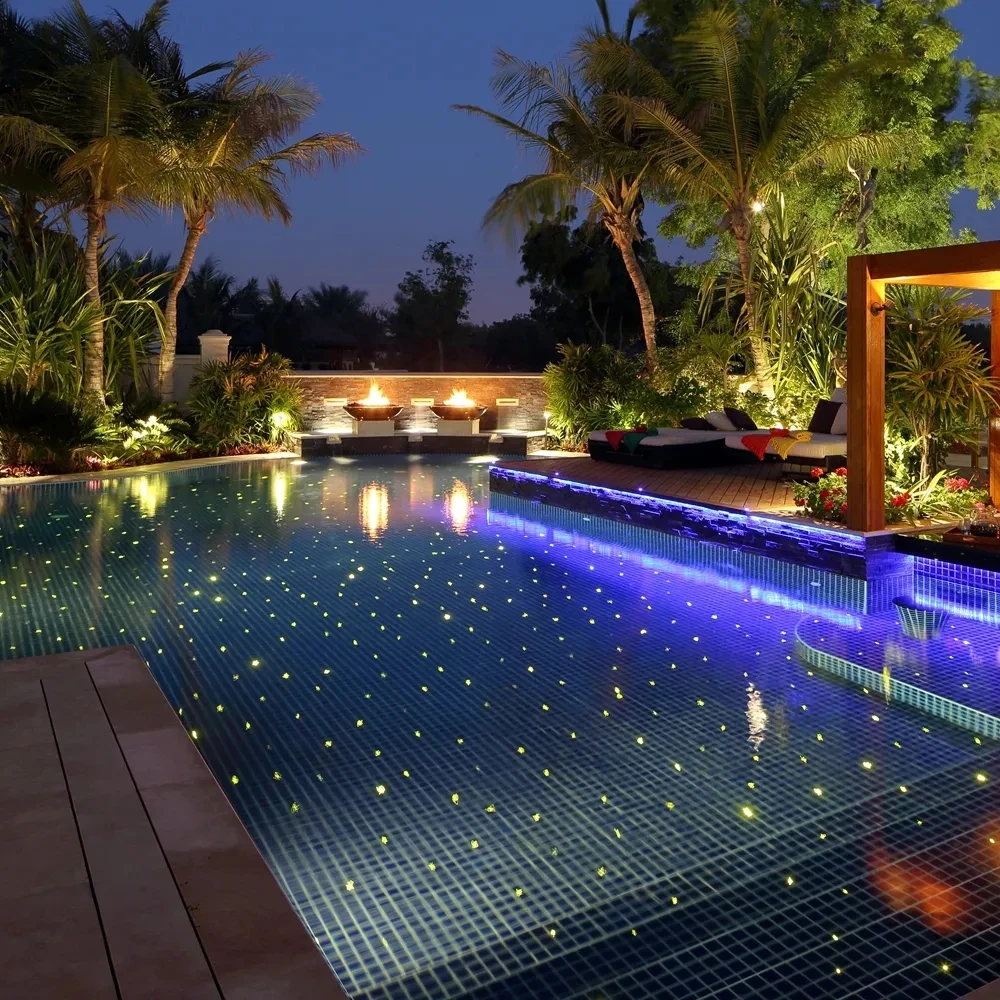 Fibre Optic Light for Swimming Pool Lighting with Black Jacket 1mm Fiber Cable