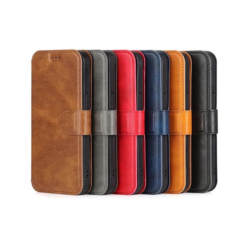 Leather Wallet Phone Case For Google Pixel 7 Pro 6a 5a 4 3a XL Classic Magnetic Flip Book Cover