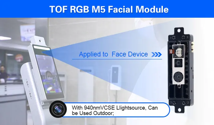 940 mm VCSEL RGB Binocular Living Body Face Recognition Camera Module