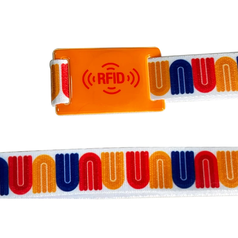 13.56MHz MIFARE Ultralight C RFID sublimation Wristband with soft PVC tag for Music Festival