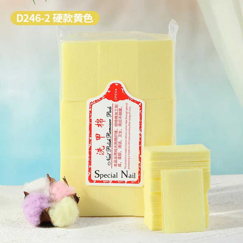 1Bag Cotton Nail Towel Gel Polish Remover Professional Salon  Manicure Lint-Free Wipes pads Nail polish remover lint tissue