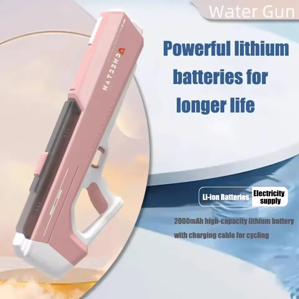 Summer Water Expeller Super Large Capacity Water Storage Device Automatic Electric water gun toy Kids outdoor toys