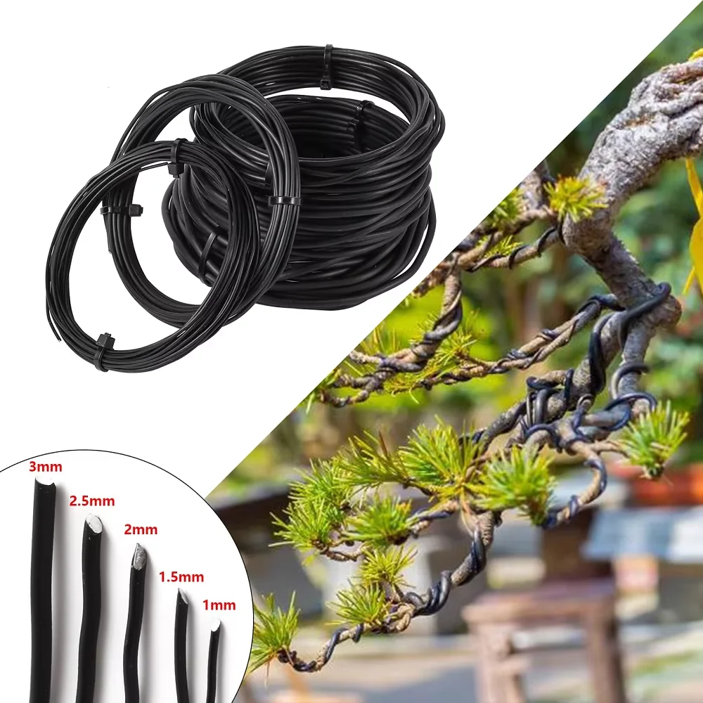Diameter 1/1.5/2/2.5/3mm Bonsai Training Wire Plant Support Anodized Aluminum Bonsai Wire for Plant Shape