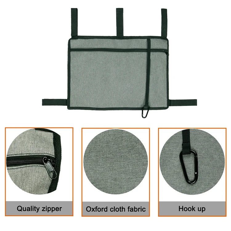 600D Oxford Wheelchair Organizer Storage Bag for Electric Wheelchairs Scooter Walker Accessories & Other Mobility Devices