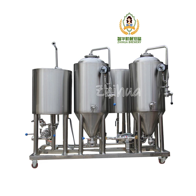50L 100L Stainless steel conical fermenter with cooling jacket for beer brewing equipment