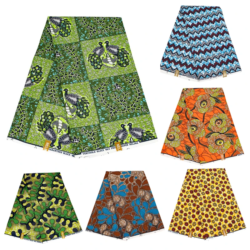 Wholesale Polyester Ankara Fabric Batik Double-sided Printed Wax new designing africa fabrics africa polyester print fabric