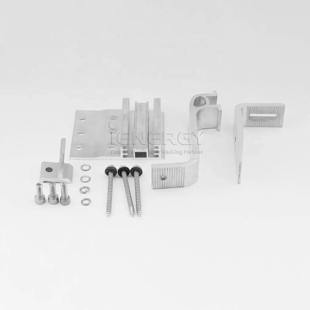 Pv Mounting Bracket 3 Way Mounting Tile Roof Adjustable Solar Hook Set of Jinko Solar Panel Mounting