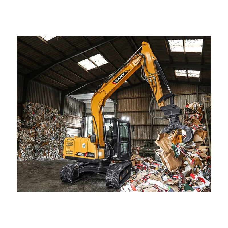SANY SY75C 7.35TON EXCAVATOR FOR TOUGH CONSTRUCTION SITES WITH 11.5 RPM ROTATION AND 4.4 KM/H SPEED