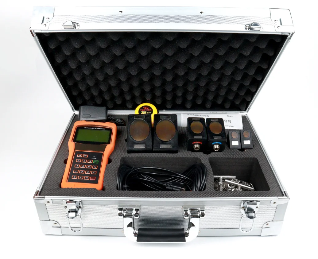 Handheld Water Ultrasonic Flowmeter Portable Water Flowmeter Ultrasonic