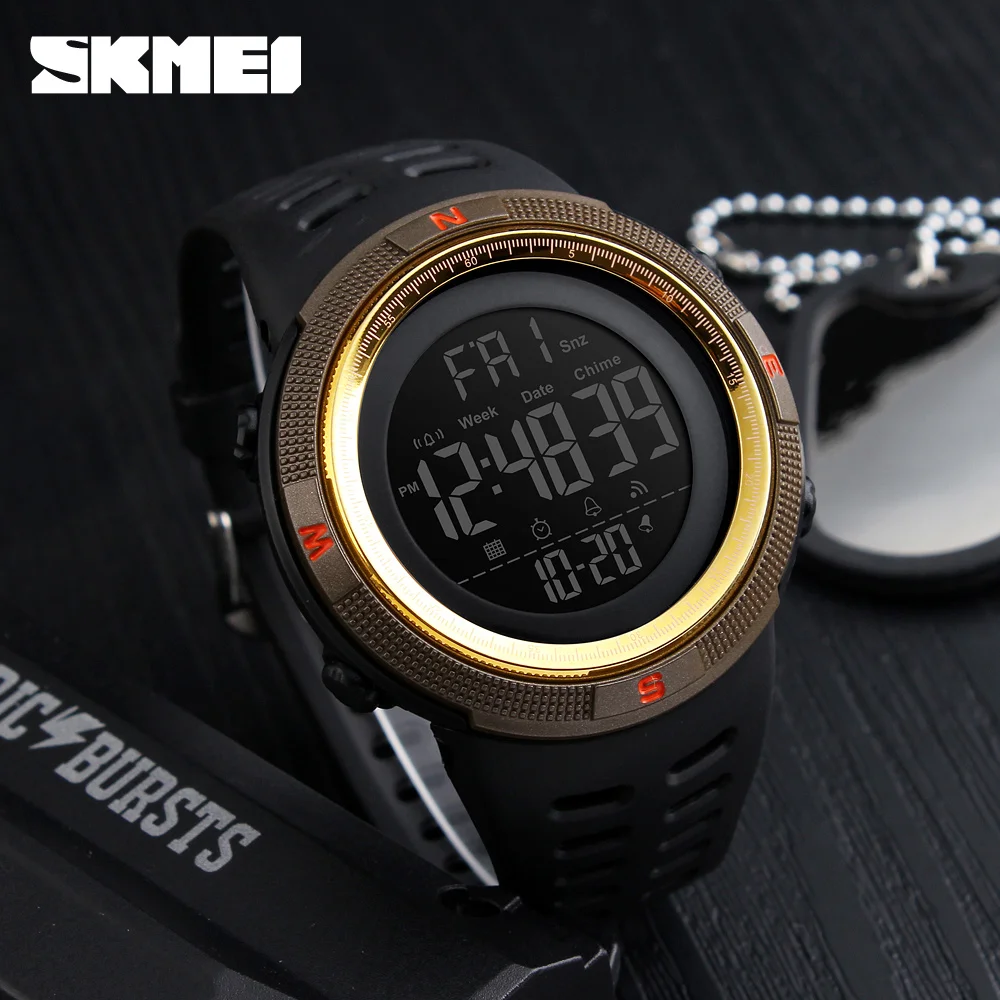 guangzhou skmei 1251 hot sell cheap wristwatch top 10 waterproof sport digital watches