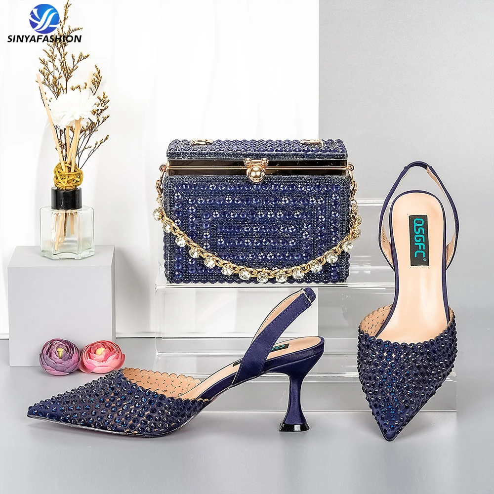 Hot Sale Shoes And Bags Set For Women Colorful Design Beautiful Shoes For Women Wholesale For Wedding Party Birthday