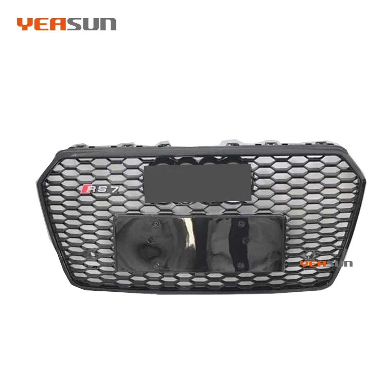 RS7 стиль передний бампер решетка ABS Материал Авто Тюнинг Запчасти для Audi A7 2016 2017 2018