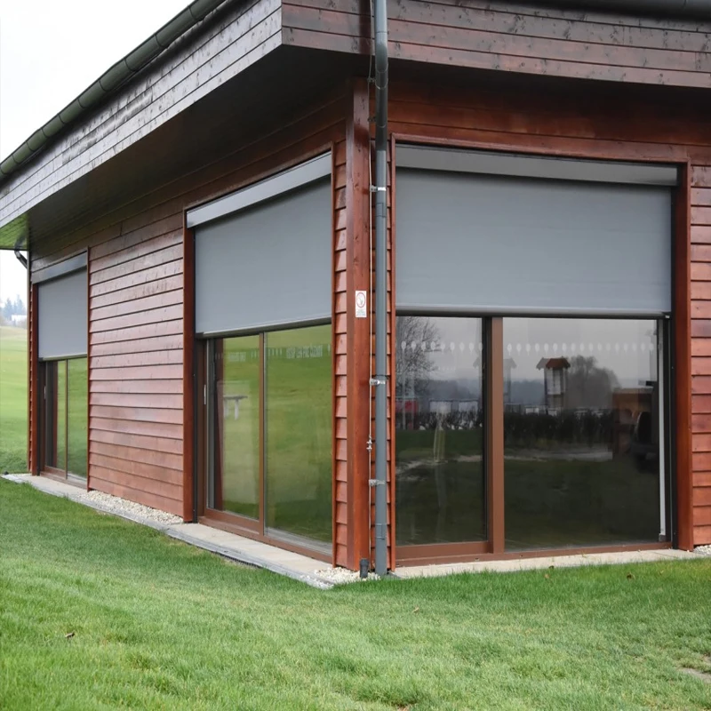 aluminum pergola roof curtain electric zip screen smart roller blinds for window