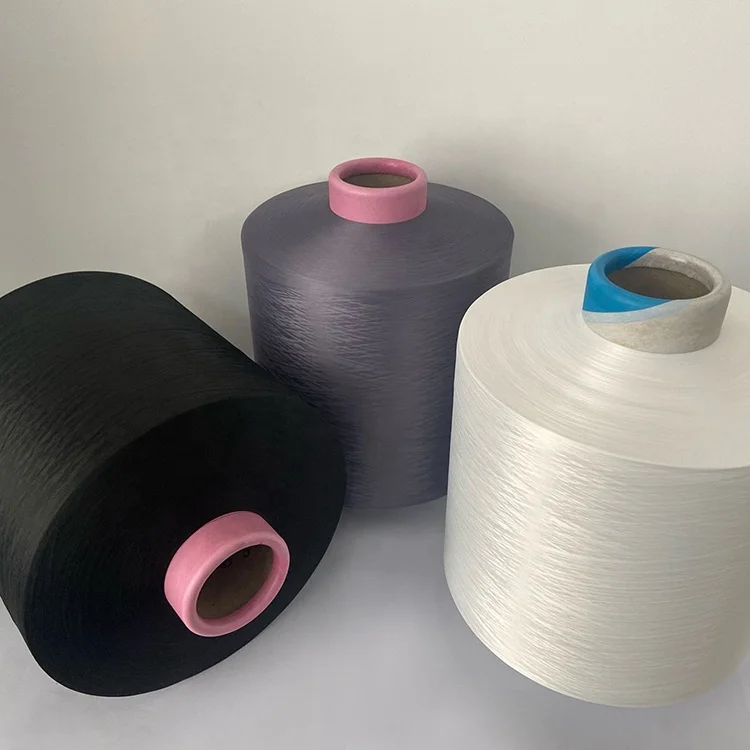 wholesale cheap price 150D nim sim dty circle knitting polyester dope dye yarn for mattress fabric