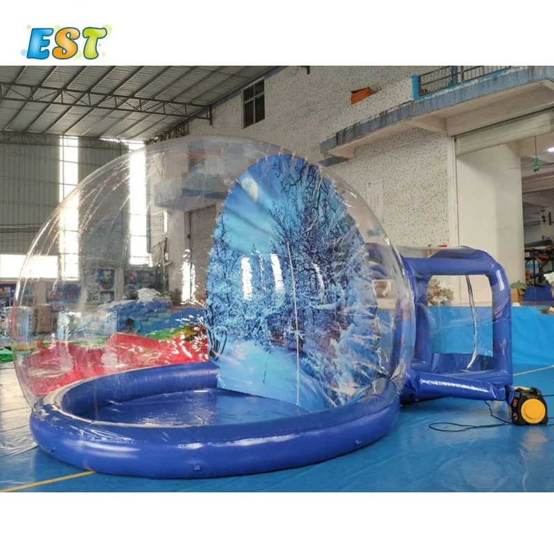 Китай завод ПВХ 3 м надувной снежный глобус зимний тент для рождественской вечеринки и коммерческой деятельности на продажу