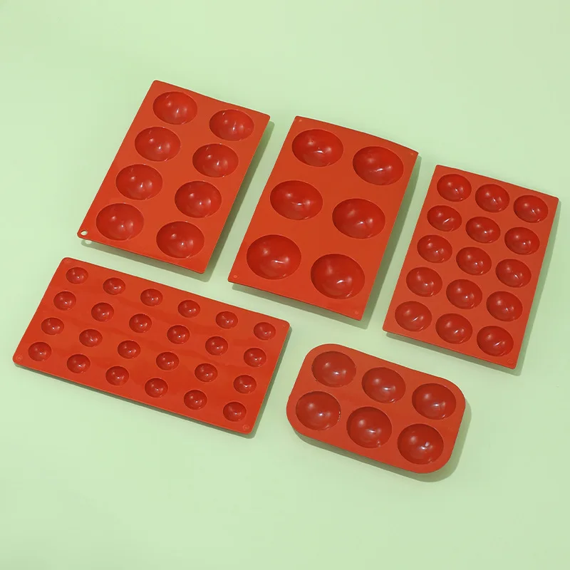 Cake Mold 6 hole half ball bath bomb Silicone Mold Wedding Decoration Fondant Decorating Baking Tool Bakeware Pudding