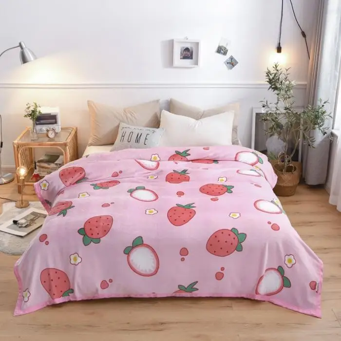 Premium Promotional Custom patterned Coral Fleece Blanket Super Soft throw blanket