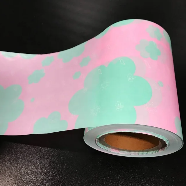 PE Film Sachet Baby Adult Diaper Sanitary Napkin Panty Liner Polypropylene Packaging Bag Roll Plastic Wrapping Film 125S-4