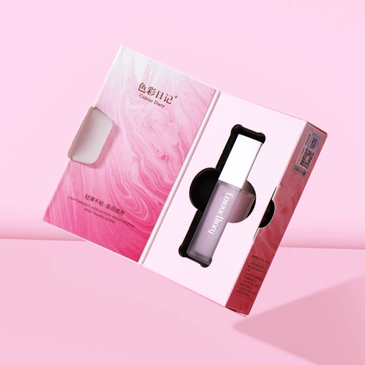 Custom Private Label Colour Diary Flower Dew Crystal Hydrating Lip Gloss Oil Nourishing Repairing Lip Glow Oil Plumper Vegan