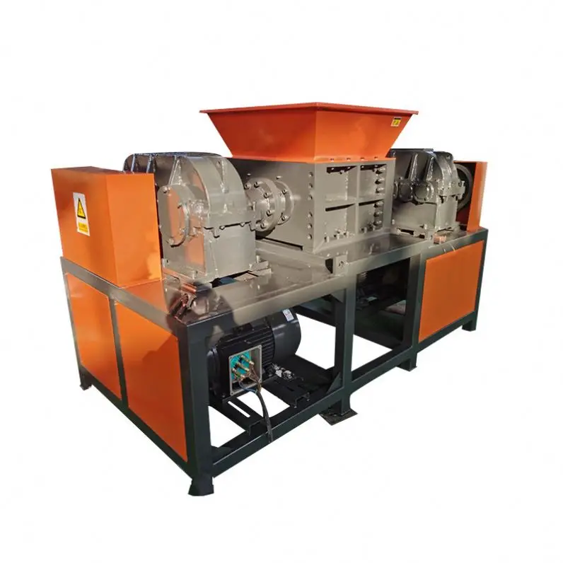 Multifunctional Tire Cutting Double Shaft Wood Shredding Machine For Wholesales