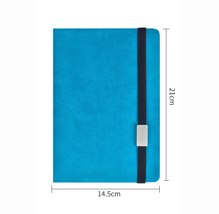 High quality stationary synthetic thermo leather band closure journal office school notebook factory full custom