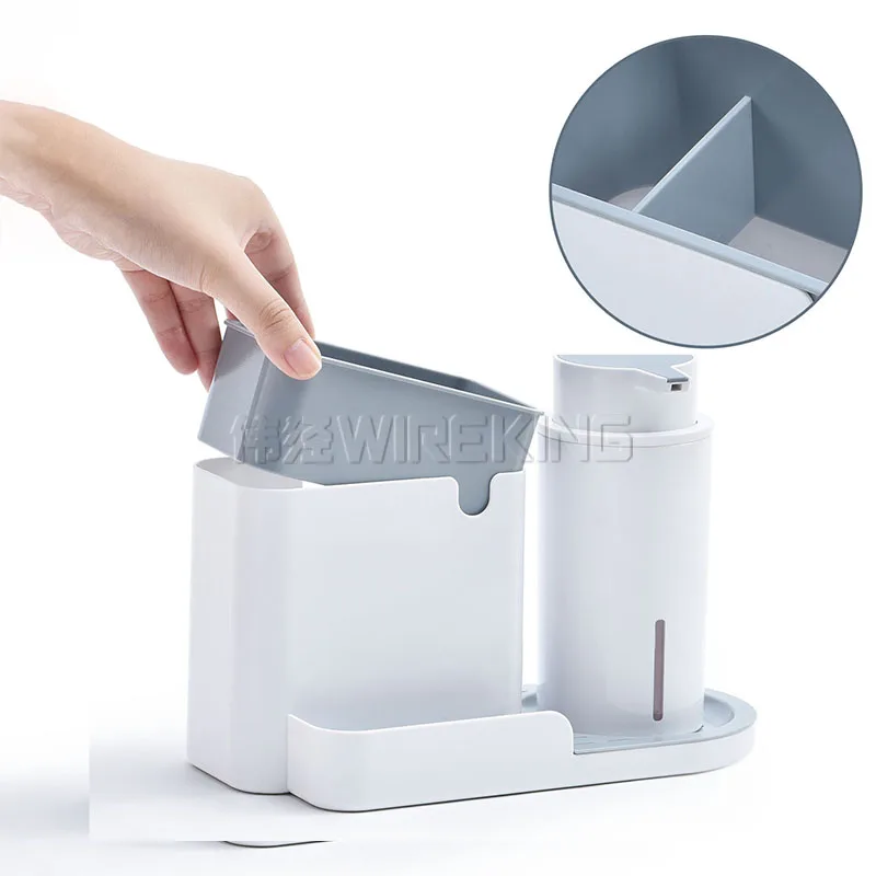 WIREKING Simply Human Dishwashing Accessories Holder Sink Caddy Kitchen Clean Tools Caddies Organizer