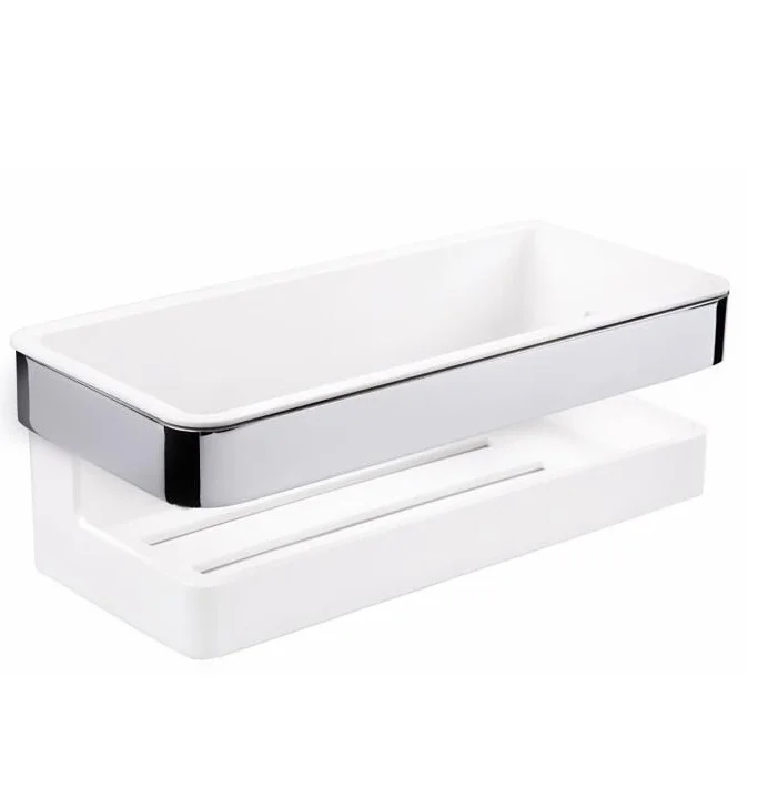 New Plastic Bathroom Wall Mounted square Shelf Corner Shelf kitchen basket