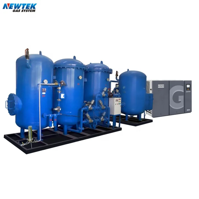 NEWTEK advanced gas system 99% 100Nm3/hr Fuel to go container type oxygen plant for sale