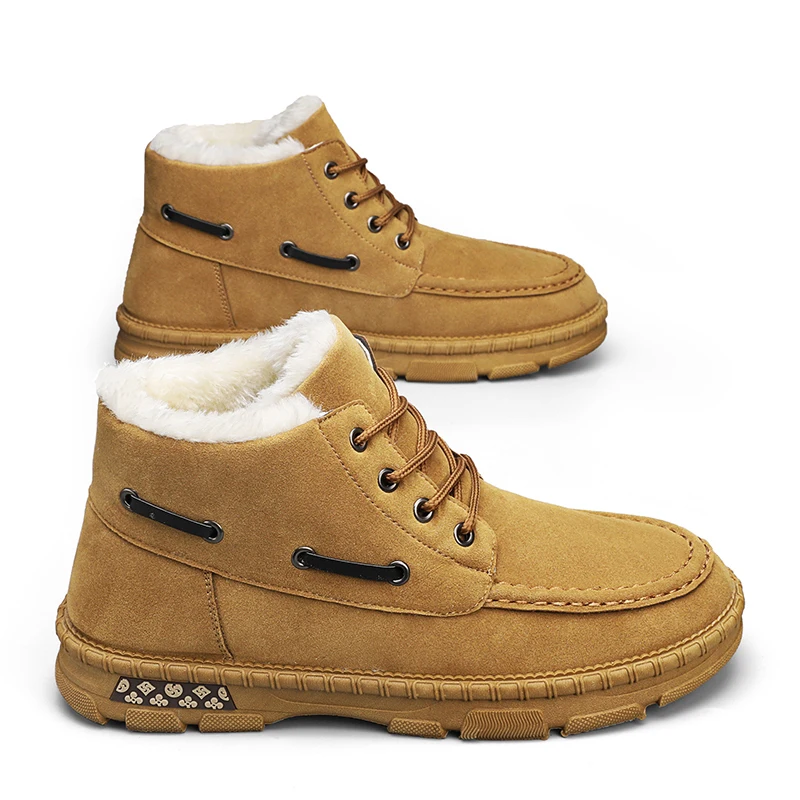New winter outdoor warmth and plush snow boots, high top cotton shoes, fashionable and thick