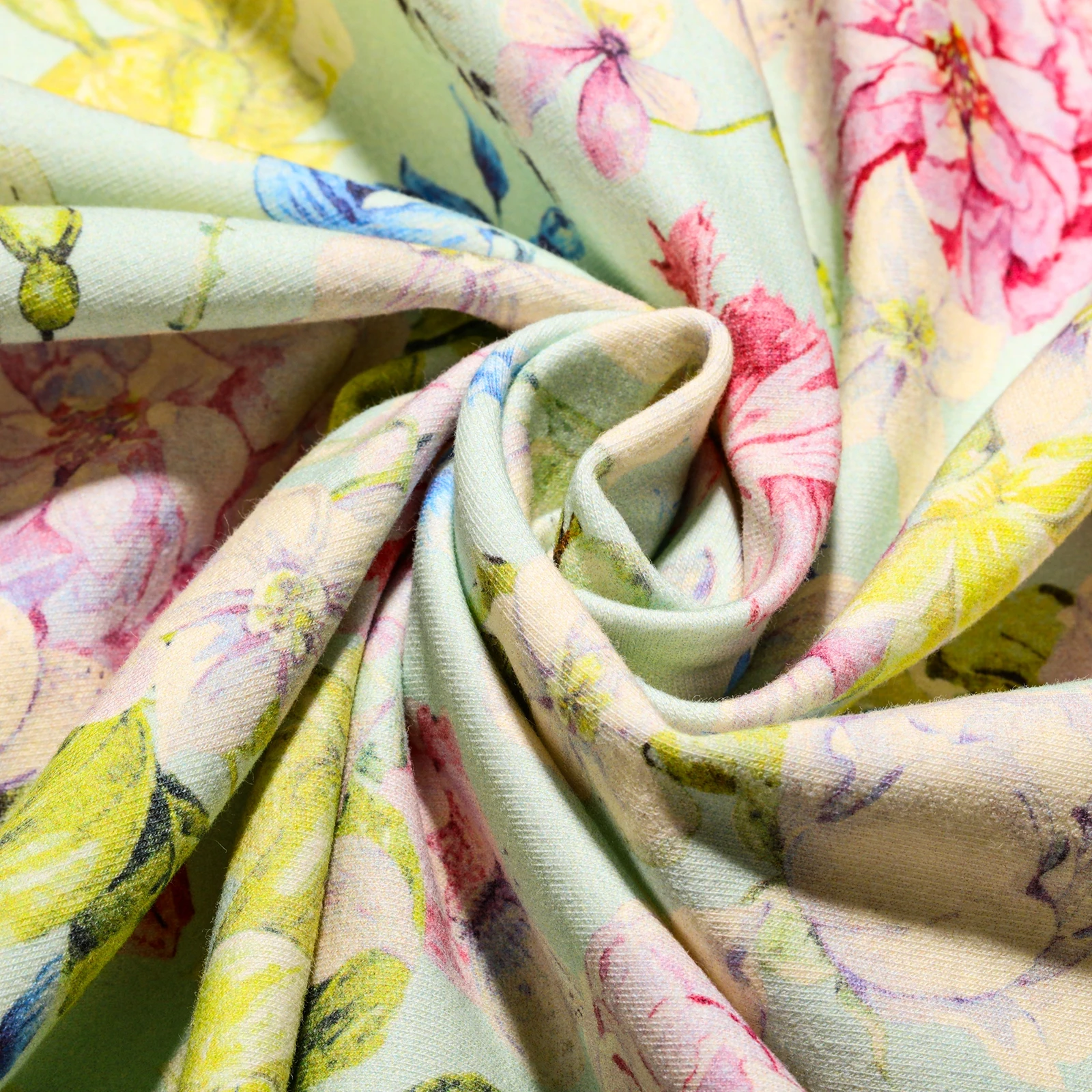 Индивидуальный органический 32S/1 хлопок + 26S/1 хлопок + 40D спандекс Французский махровый эластичный купальник ткань с цифровой печатью двор текс