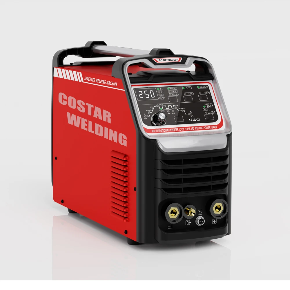 Новый патент 220 В IGBT AC DC TIG250 импульсный MMA TIG сварочный аппарат для алюминия TIG250P ACDC