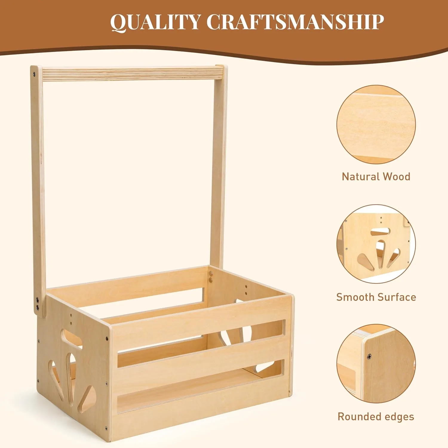 Wooden Baby Shower Crate Closet Newborn New Parents Welcome Gift Hamper box Basket Baby Storage Wood Crate gift Box Wooden Crate