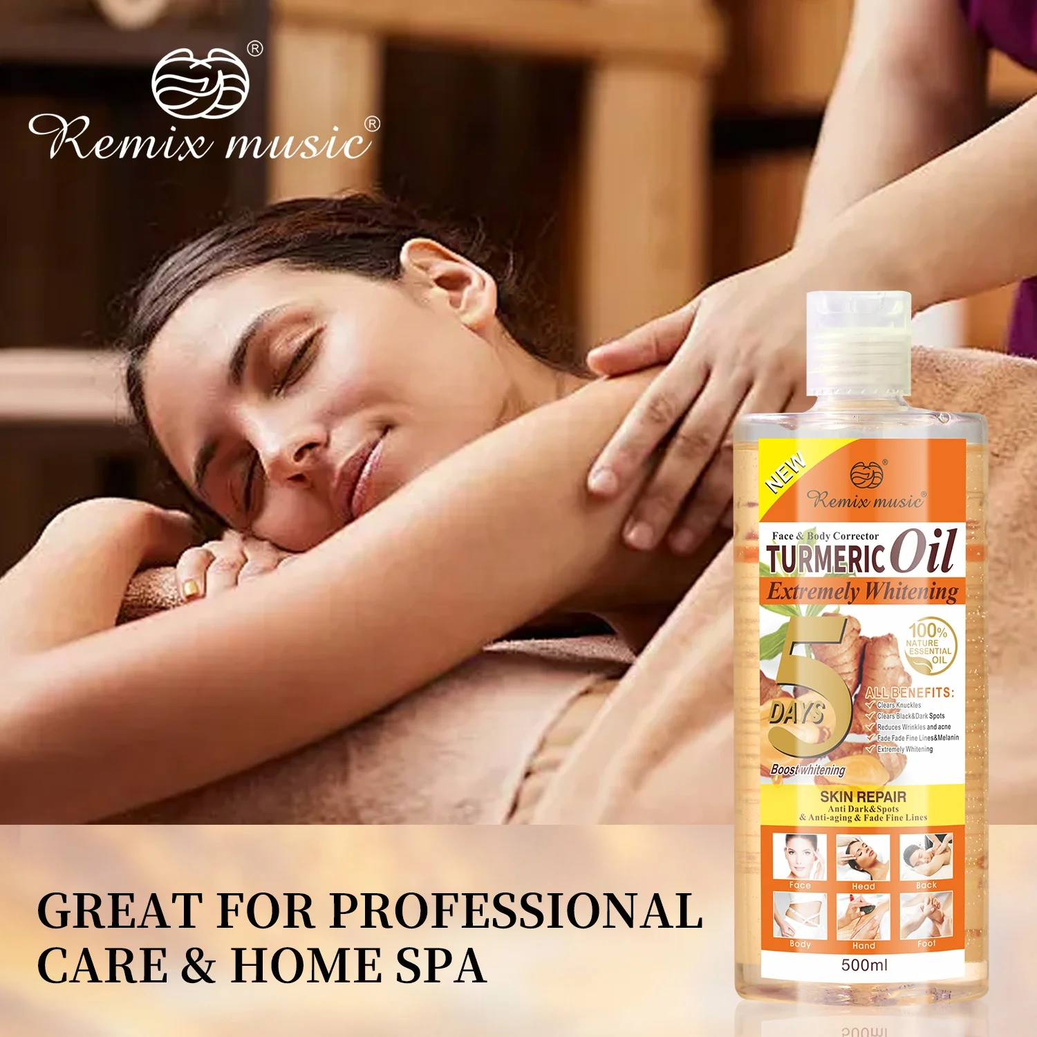 Export Thai Indian Ginger Massage Essential Oil Rose Olive Oil Body SPA Authentic Cosmetics Factory Wholesale