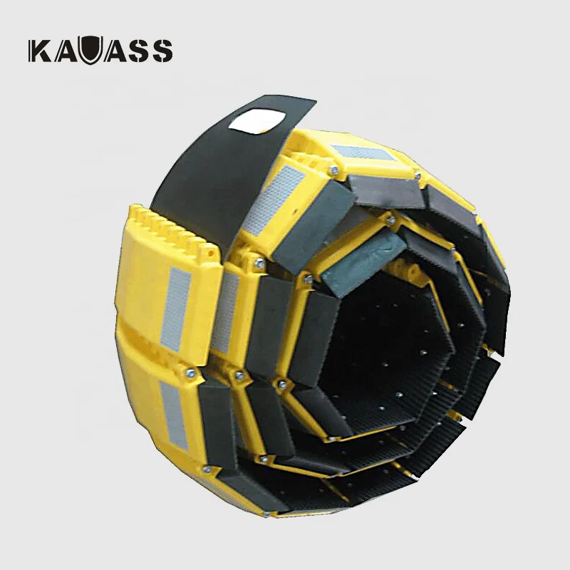 Portable reflective traffic road pp pvc plastic speed bump